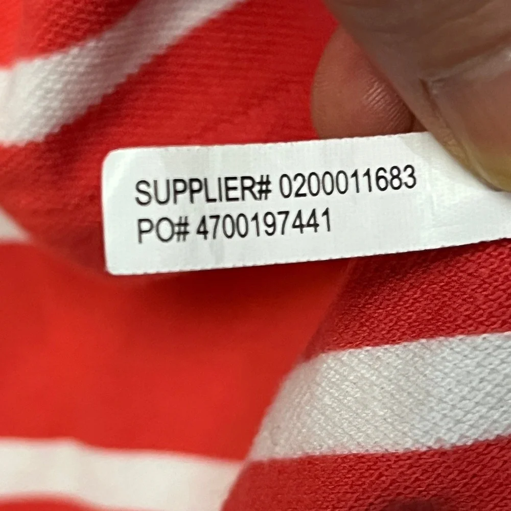 Polo Ralph Lauren Polo Shirt Mens L Red White Striped Short Sleeve Pony Logo